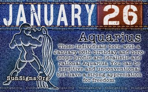 what is january 26 zodiac sign|january 26th personality.